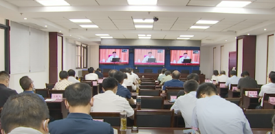 我市组织收听收看黄冈市县级主要领导干部专题培训班第六次辅导视频会
