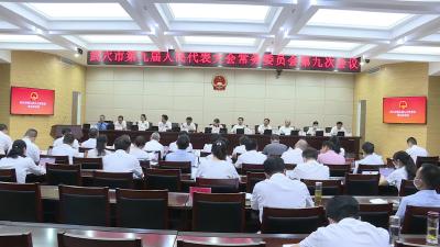市九届人大常委会第九次会议召开