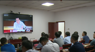 我市集中收听收看黄冈市安全生产暨森林防灭火工作视频调度会议