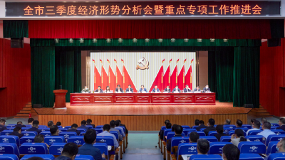 武穴市三季度经济形势分析会暨重点专项工作推进会召开