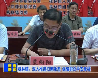 【新闻视频】株林镇：深入推进扫黑除恶  保障群众平安幸福