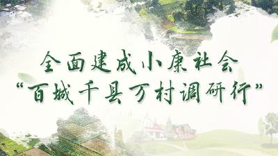 全面建成小康社会“百城千县万村调研行”