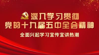 深入学习贯彻党的十九届五中全会精神 全面兴起学习宣传宣讲热潮