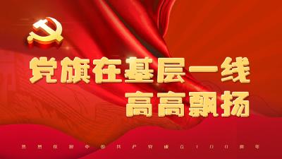 党旗在基层一线高高飘扬