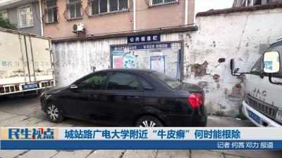 【民生视点】城站路广电大学附近“牛皮癣”何时能根除