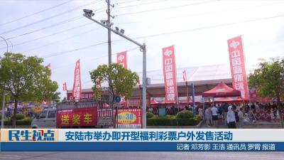 【民生视点】安陆市举办即开型福利彩票户外发售活动