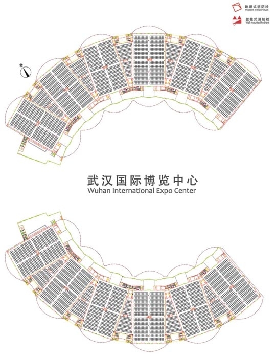 武漢國際博覽中心全館展位平面圖