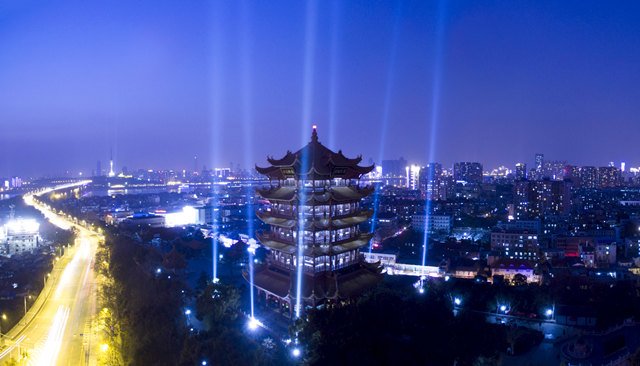 武汉夜景全景,武汉全景夜景_大山谷图库