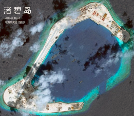 中国南沙美济礁渚碧礁新建机场校验飞行成功