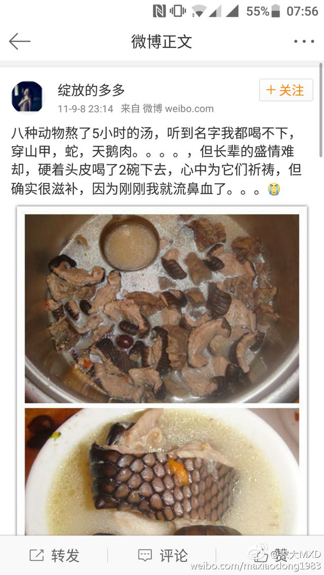 深圳公安:晒"吃穿山甲肉"照片女子已被带回归案