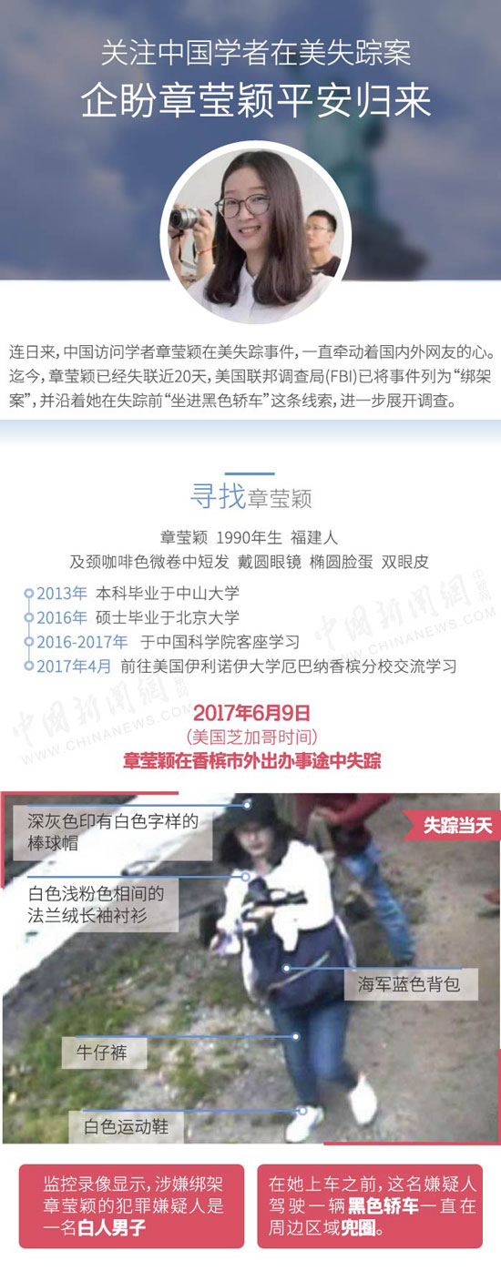 章莹颖案20天回顾:车找到,人无踪,盼平安
