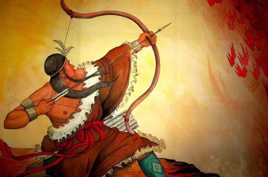 感谢他弯弓射太阳首先是大神后羿只想感谢两个人生活在现代的我们古代