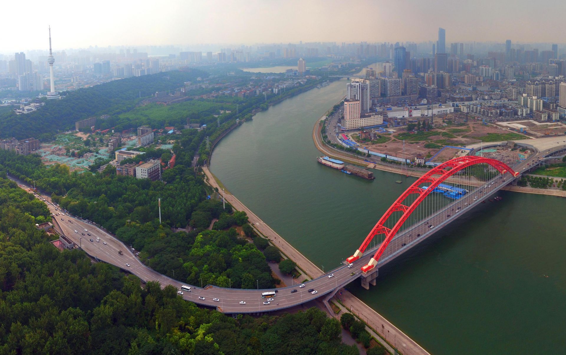 洋县汉江大桥图片