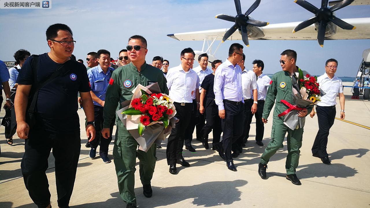 国产ag600大型水陆两栖飞机成功转场湖北荆门准备进行水上首飞