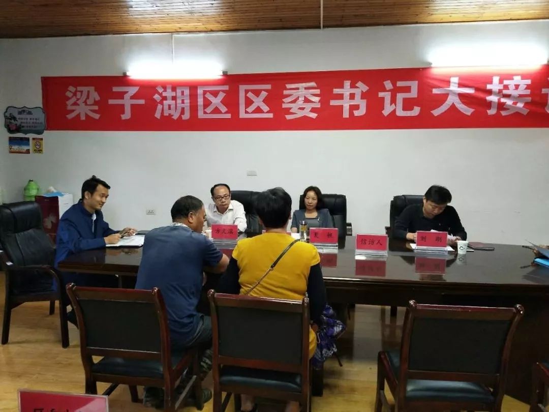 近日,鄂州梁子湖区开展"区委书记接访"活动,区委书记夏帆率区委,区