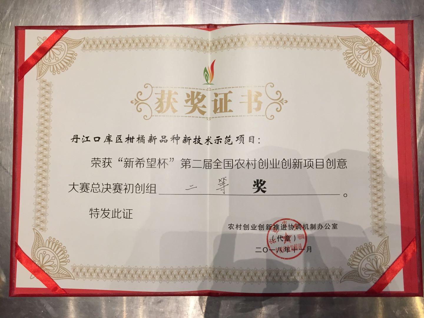 我省选手斩获全国农村双新双创大赛二等奖