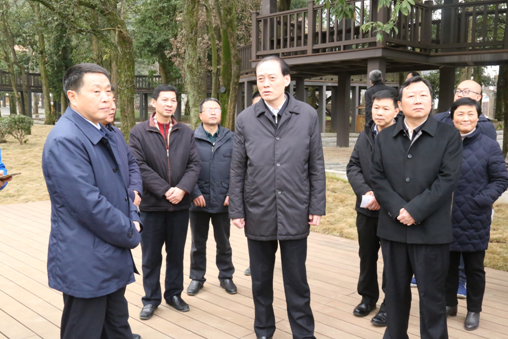 肖伏清厅长陪同余欣荣副部长调研洪口村余欣荣一行随后视察了咸宁市