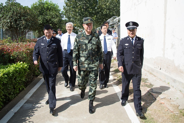 10月10日上午,武警湖北总队司令员周旭光,省司法厅党委书记,厅长,省