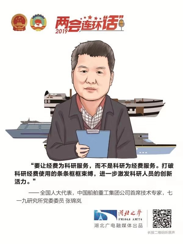 全国人大代表张锦岚是经费为科研服务而不是科研为经费服务