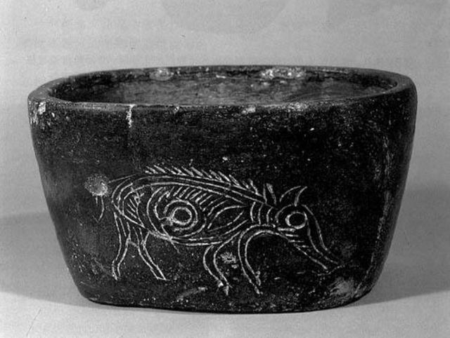 河姆渡出土的陶器当时,浙江省文物管理委员会和浙江省博物馆,召集了