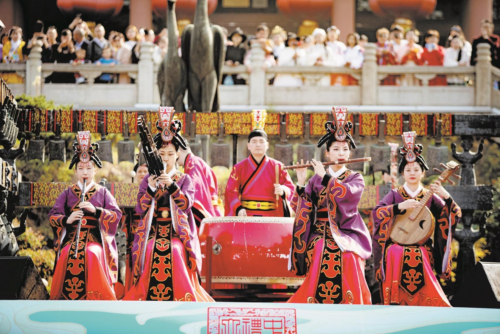 《太平盛典》表演现场汉服是中华文化礼仪的集合体华夏礼乐全球联盟