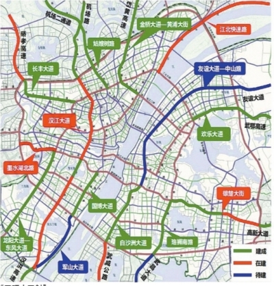 友谊大道—中山路快速化改造工程正式启动,这也是武汉市十三五规划