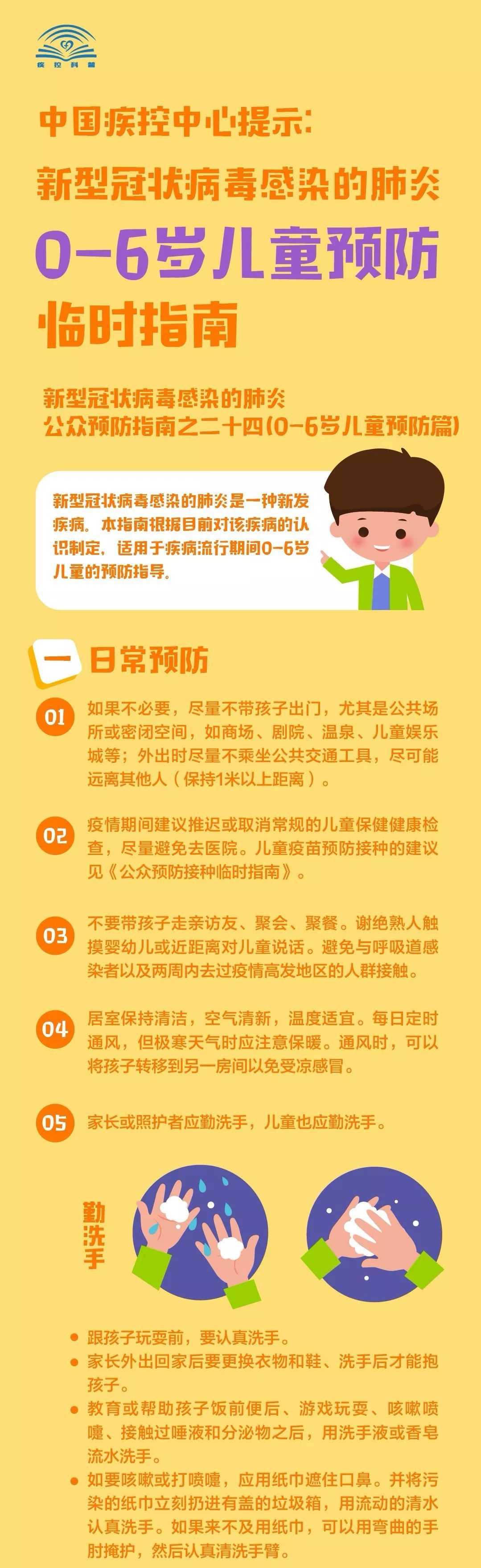 06岁儿童防病指南新型冠状病毒科普知识