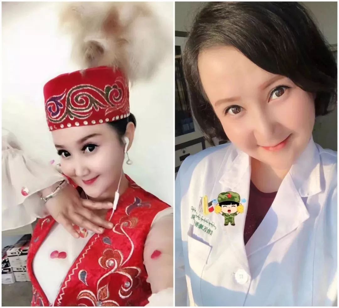 其中,能歌善舞的新疆第二批支援湖北医疗队宣传委员巴哈古丽·托勒恒