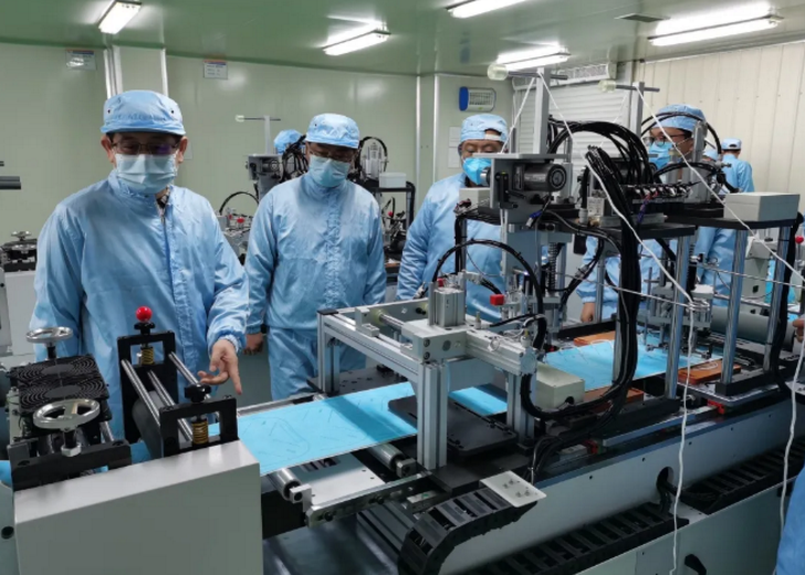 湖北宜昌华强科技首条n95口罩生产线投产