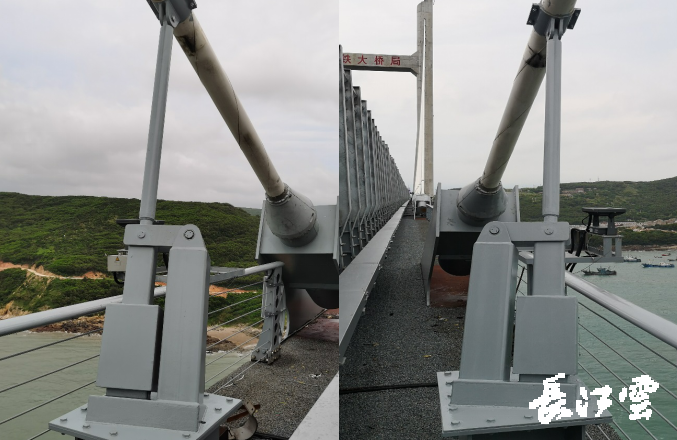 斜拉索摆式杠杆阻尼器(湖北广电融媒体记者 林如峰 通讯员 刘佩娅 张