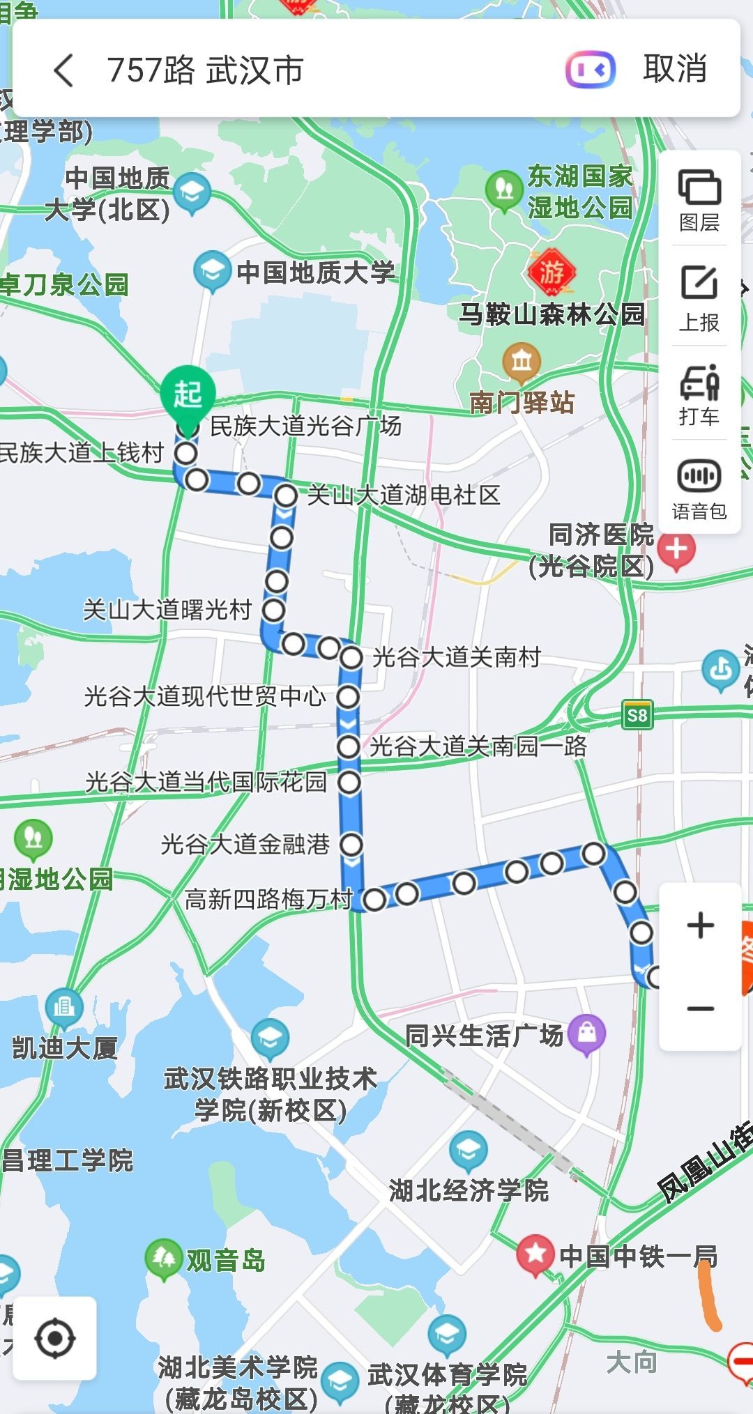 武汉588公交车线路图图片