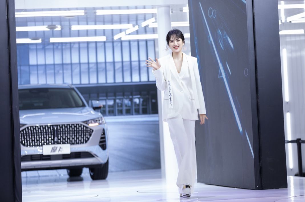 姚安娜现身上海车展