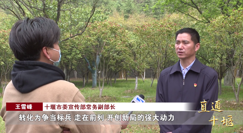 十堰市委宣传部常务副部长王雪峰:"下一步我们将进一步深化党史学习