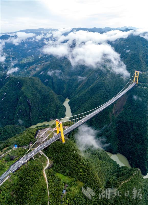 太美!巴东四渡河特大桥宛若仙境