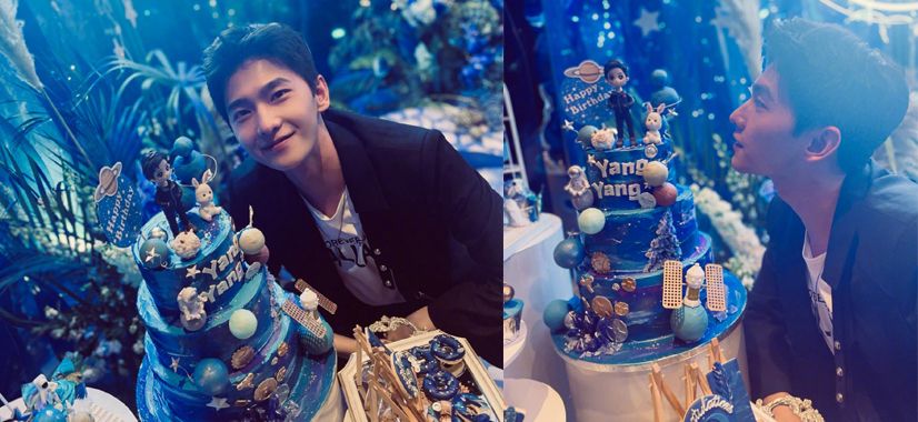 演员杨洋在个人社交平台上踩点晒照为自己庆祝30岁生日,照片中,杨洋身