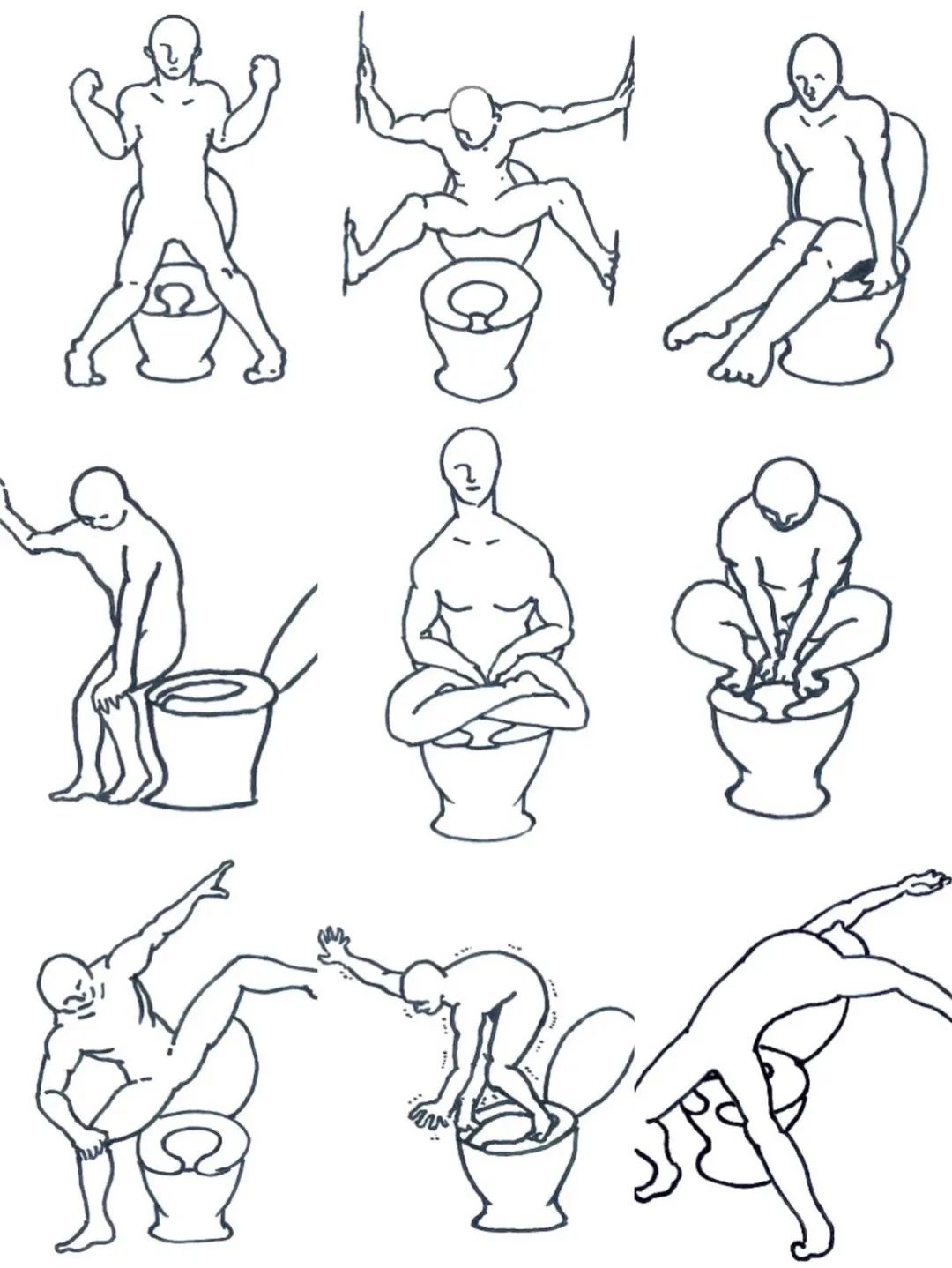 觉得公共马桶里里外外是不是很多人都会跟我一样把便便憋回去的冲动小