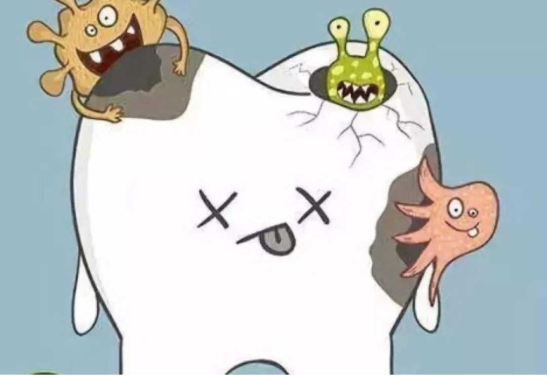 蛀虫牙齿 可爱卡通图片