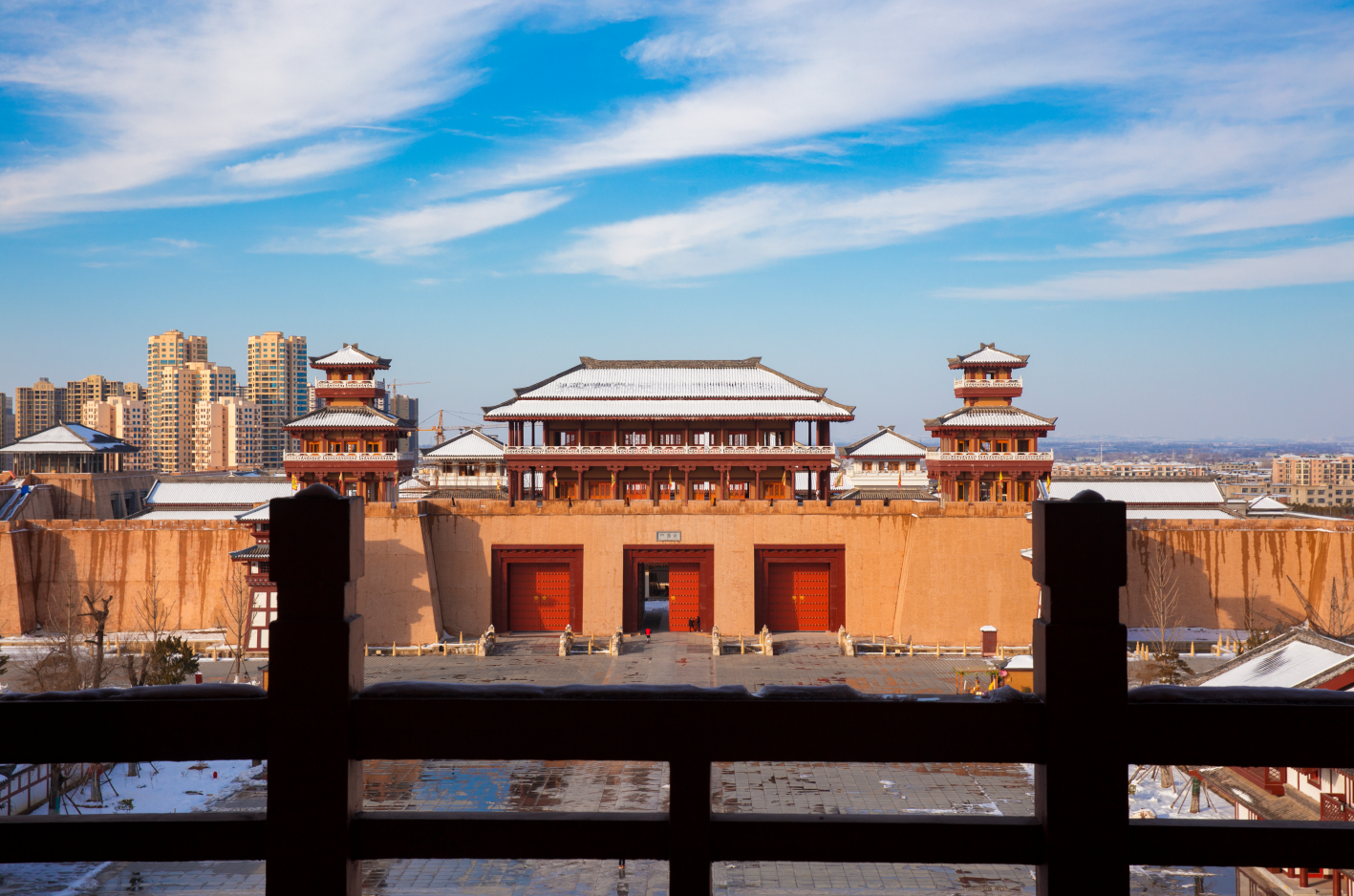 极美湖北每日一景丨枣阳汉城汉宫雪