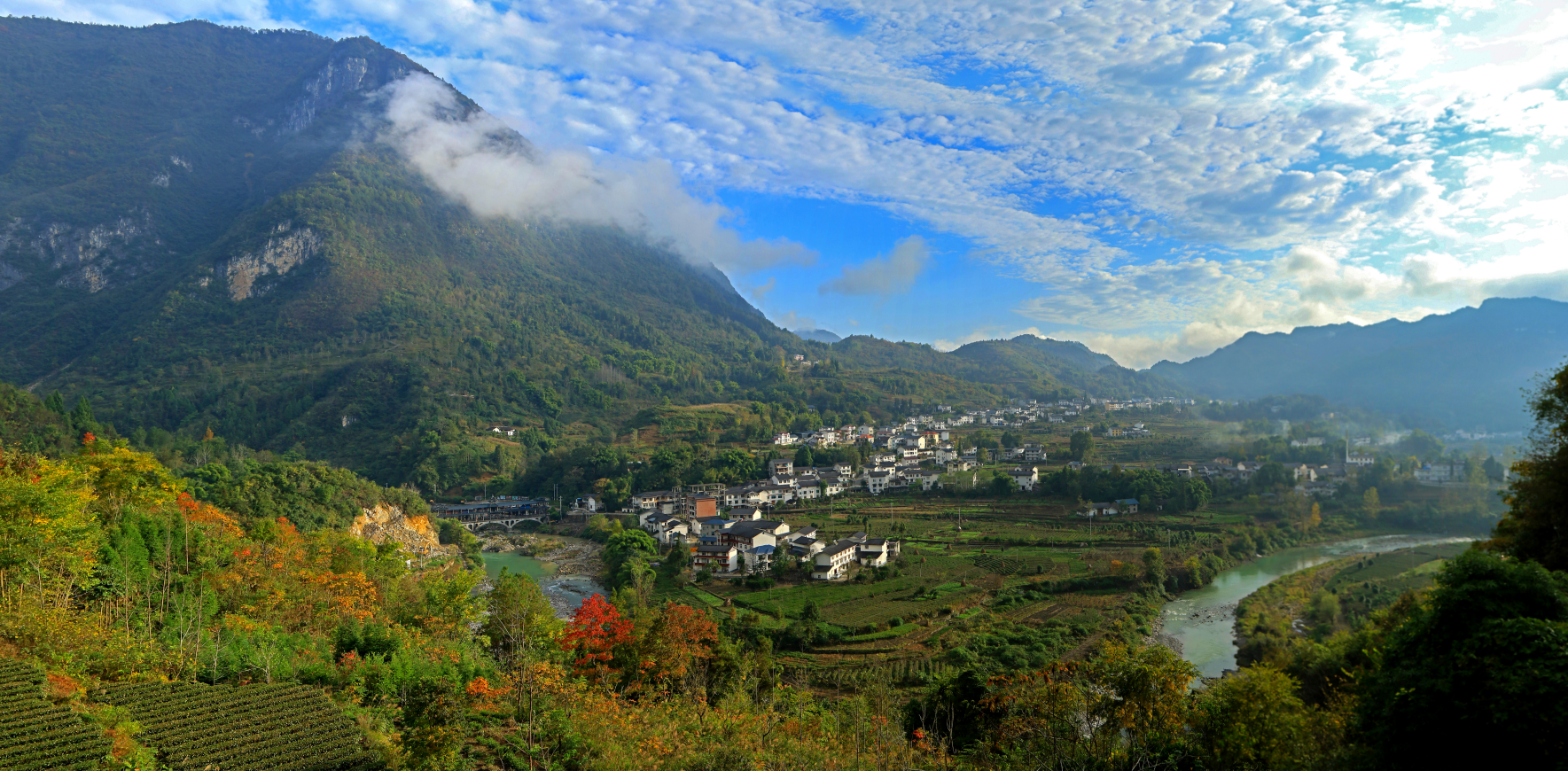 朦胧的面纱,寻找诗情画意的世外桃源——湖北省恩施市白杨坪镇麂子渡