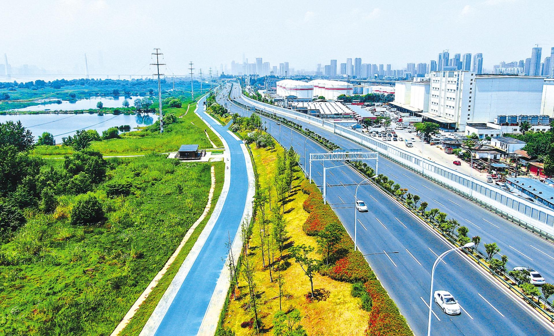 长江新区新添景观带