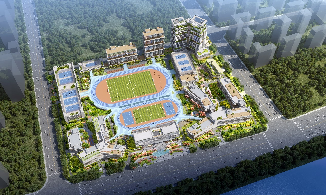 武汉爱莎国际学校位于武汉经开区军山新城,一线临长江,紧邻地铁16号线
