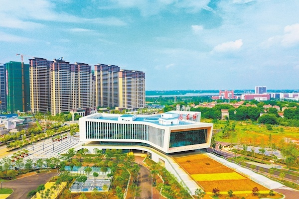 鄂州葛店开发区图书馆建成