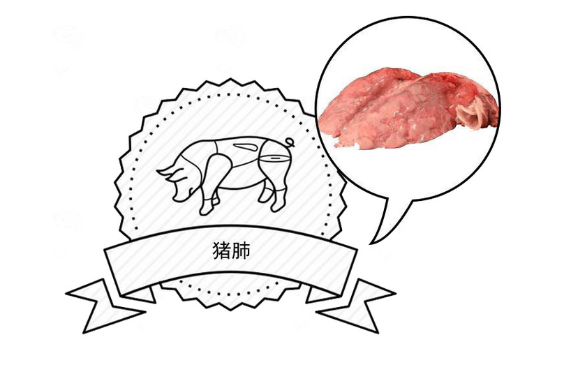 猪肺简笔画图片
