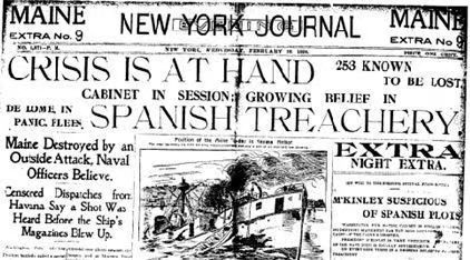 的《纽约新闻报》和普利策(后来设立了普利策新闻奖)的《纽约世界报》