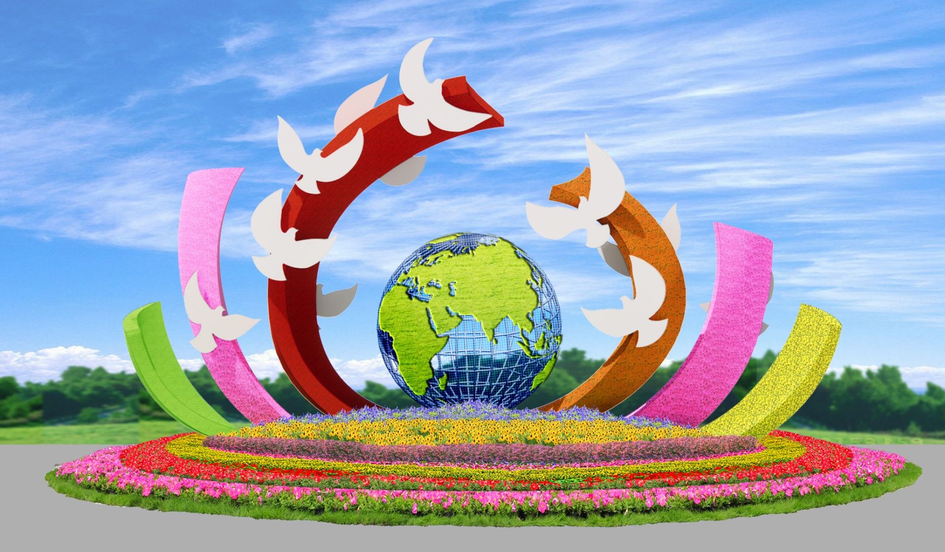 2022年天安门广场摆花方案公布效果图抢先看