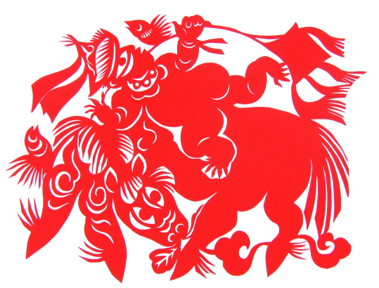 鄂州雕花剪纸迎新春十米长卷展空港新城美丽风貌