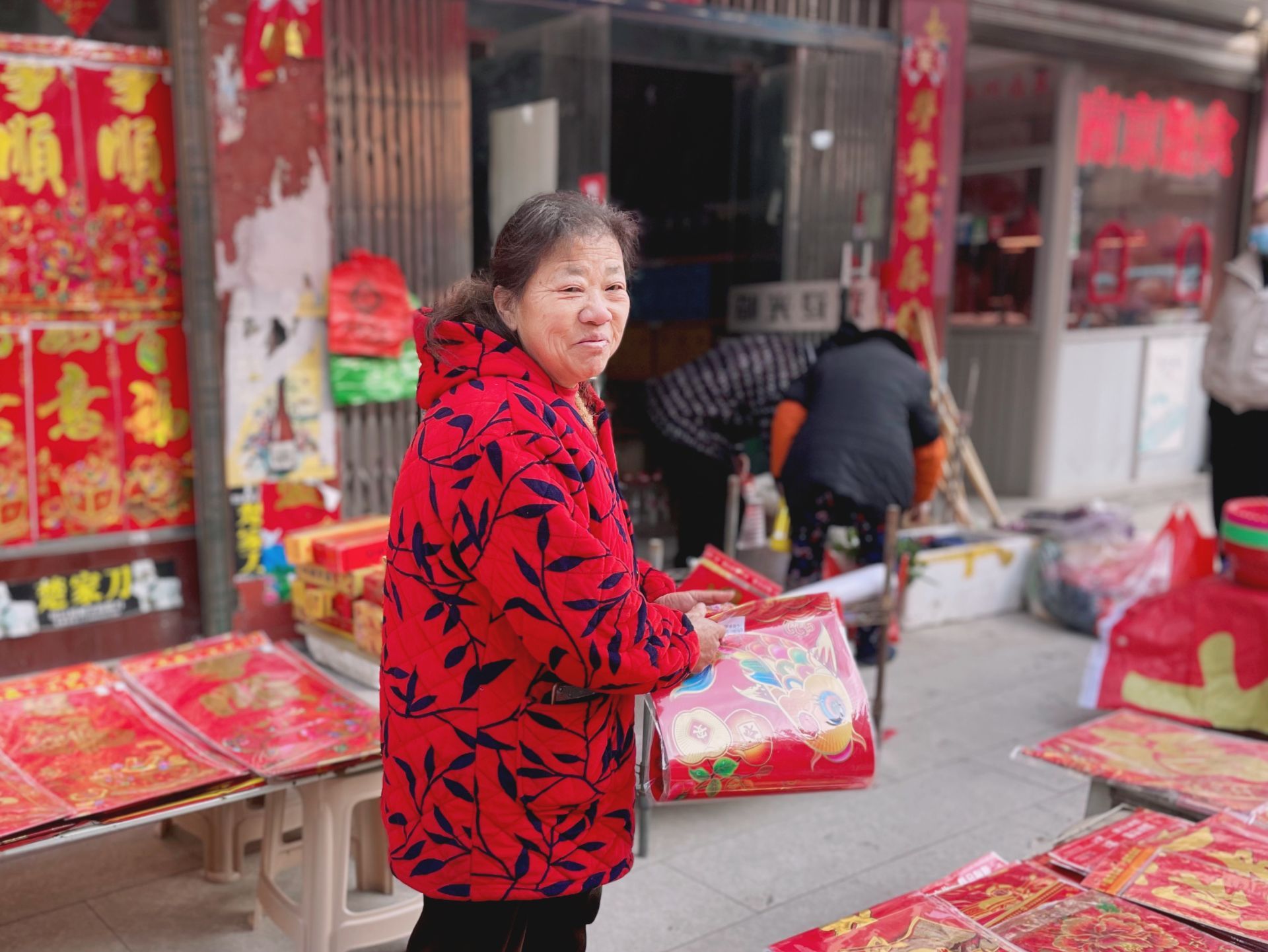 过年赶集摄影图片