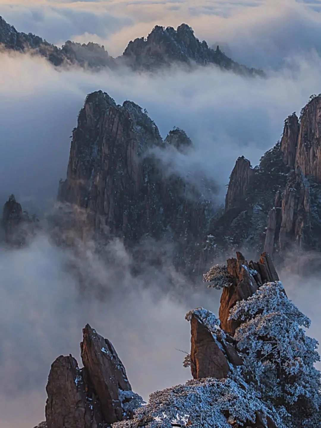 美景将至预计本周日黄山风景区下雪