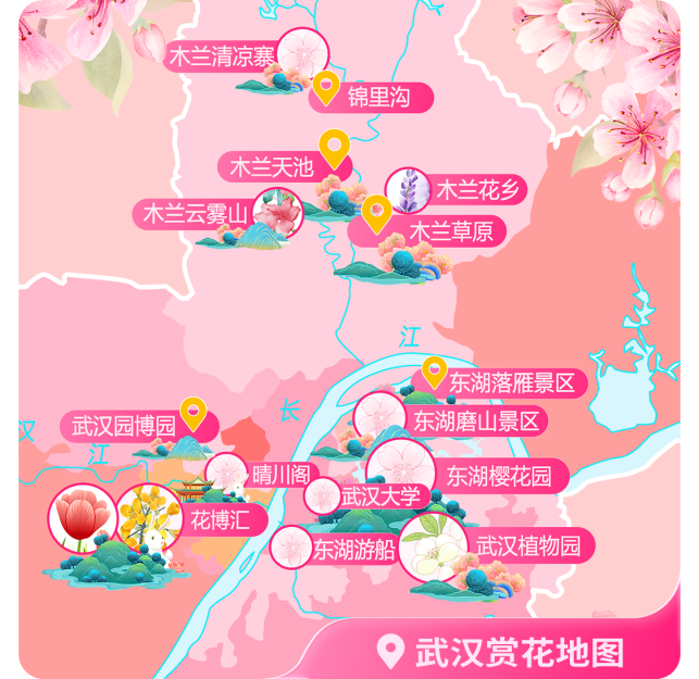 国内赏花门票预订增长五成武汉为全国赏樱花热门目的地