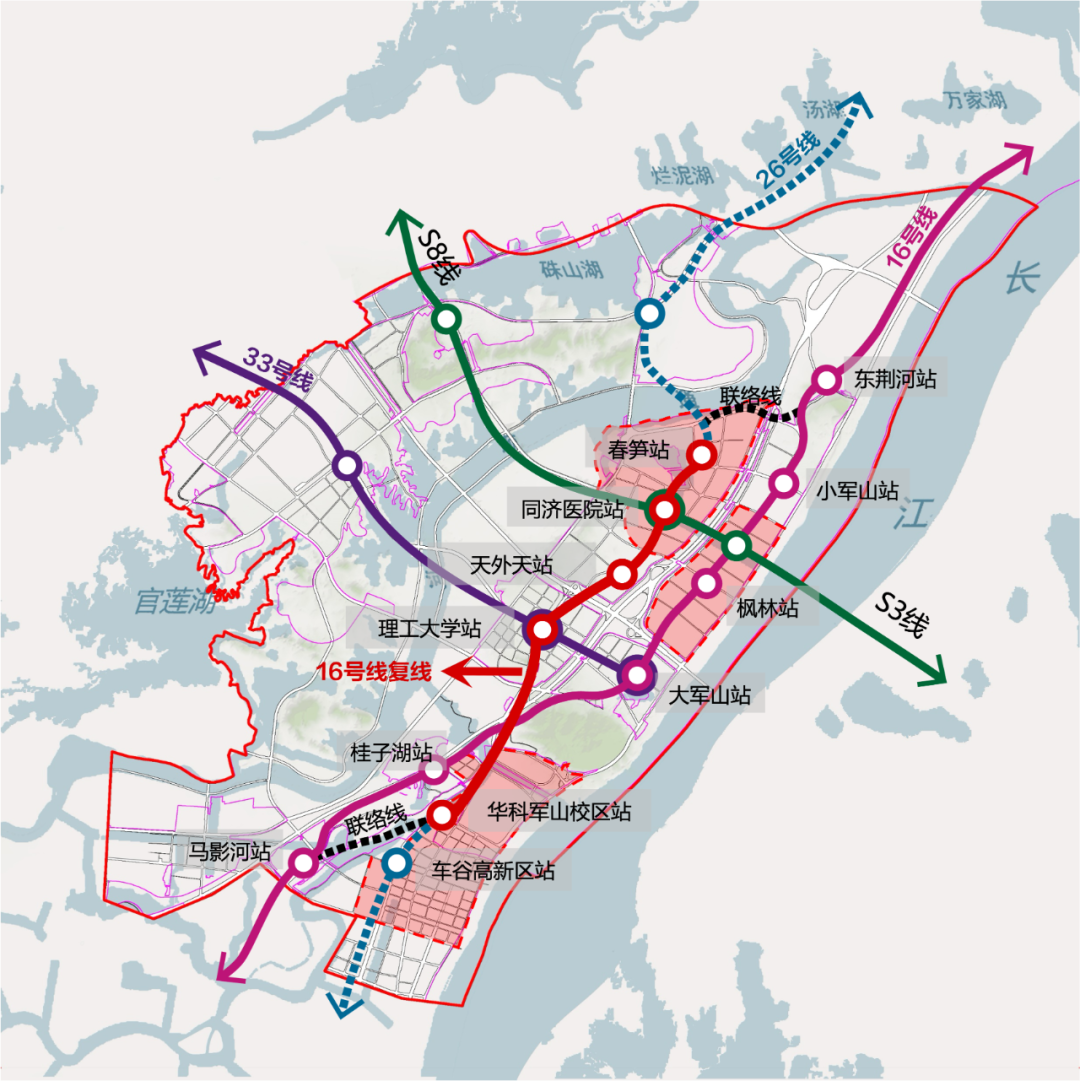 武汉地铁26号线规划图图片